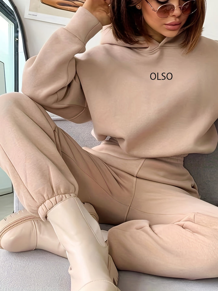 Drune | Damen Freizeit Kapuzenpullover und Jogginghosen