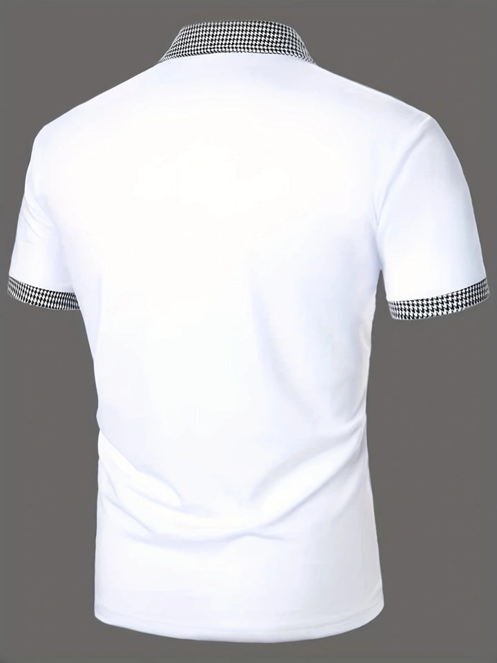 Drune | Farblich passendes POLO-Shirt mit Knöpfen
