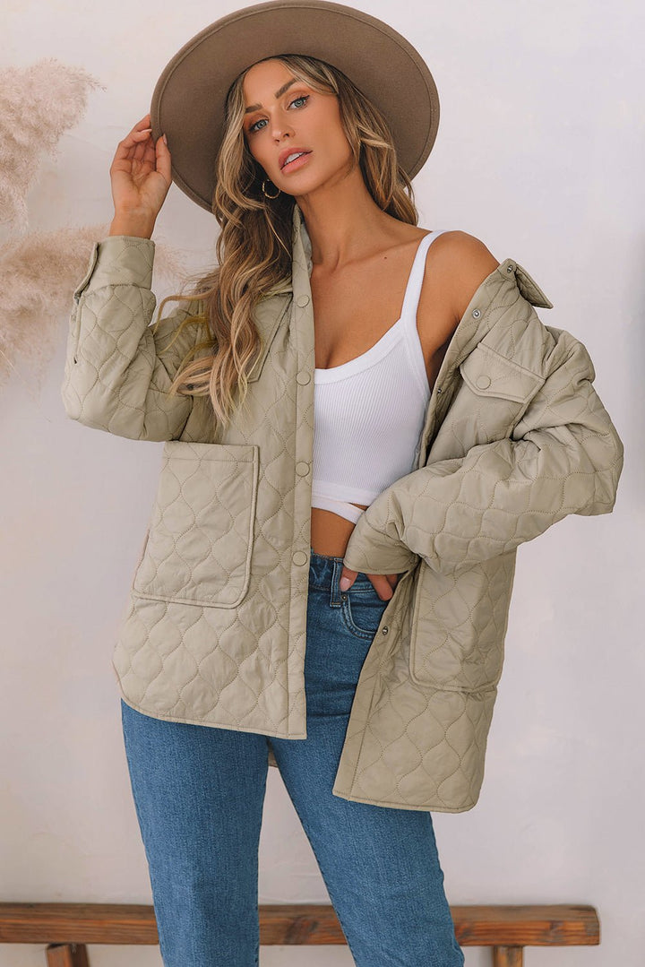 Drune | Button-Up Shacket - Leichte Wärme - Übergröße - Lässiger Stil