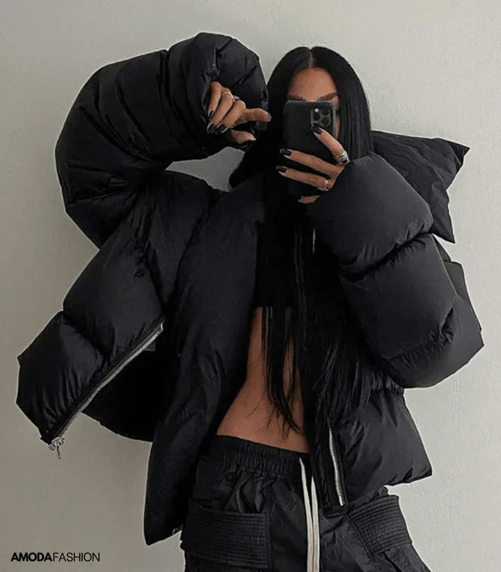Drune |  pufferjacke mit rollkragen