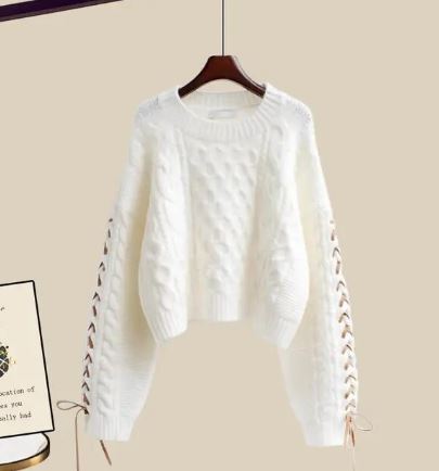 Drune | Strickpullover Weite Lockere Beine Zweiteiliges Satz