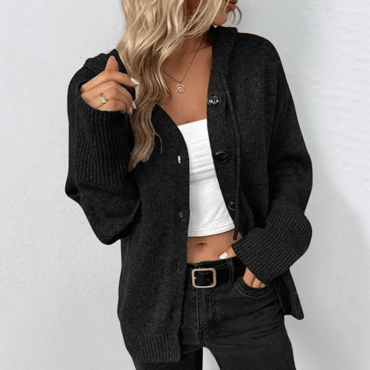 Drune | Cozy knitted cardigan with buttons for women
