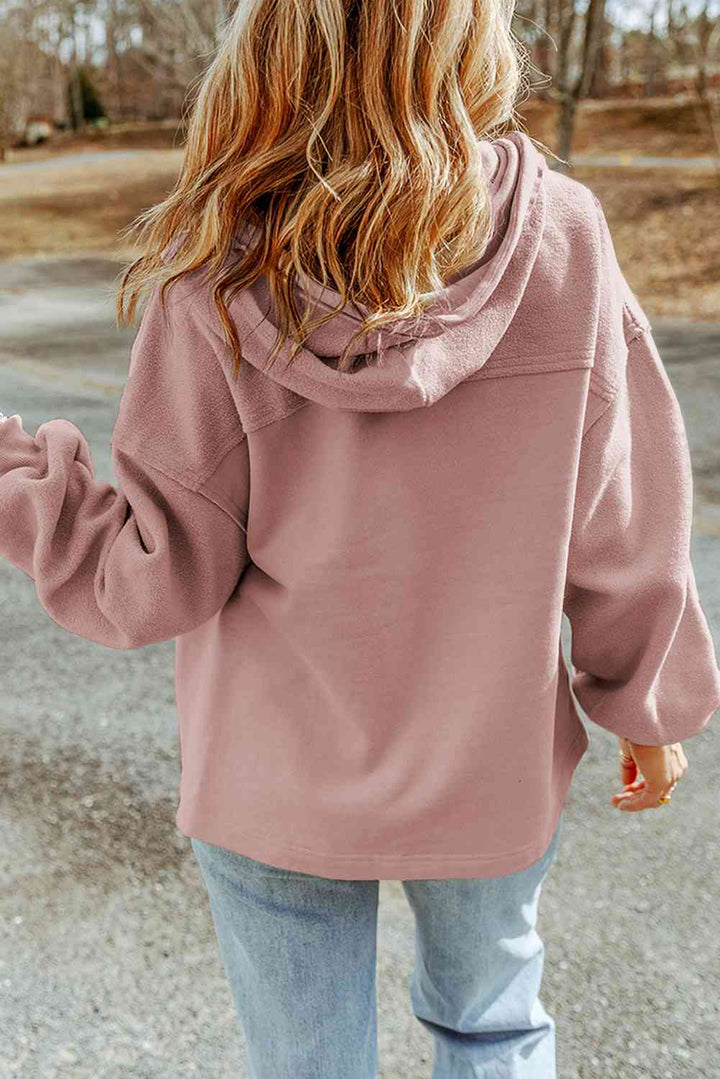 Drune | Hoodie - lässige Damenjacke mit Reißverschluss und Brusttaschen