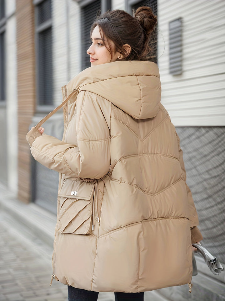 Drune | mittellange Puffer Winterjacke für Damen - Perfekt für Outdoor-Aktivitäten