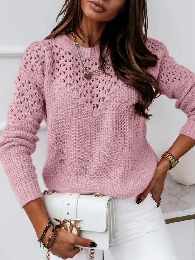 Drune | Eleganter Hohlsaum Pullover