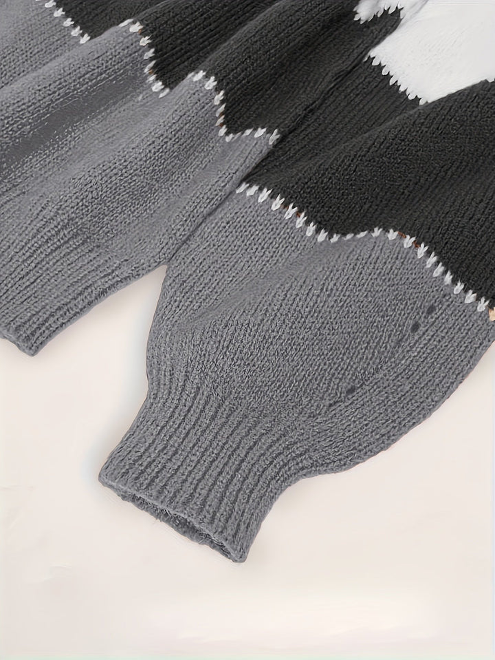 Drune | Farbblock Pullover