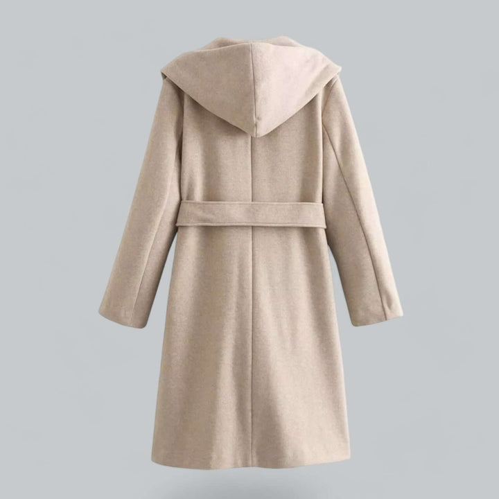 Drune | Damen Kapuzen Lang Trenchcoat