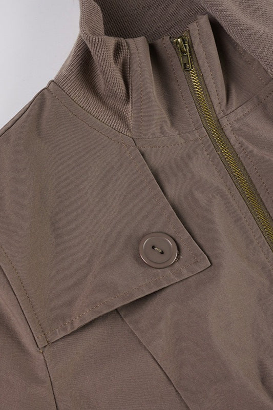 Drune | Braune Bomberjacke