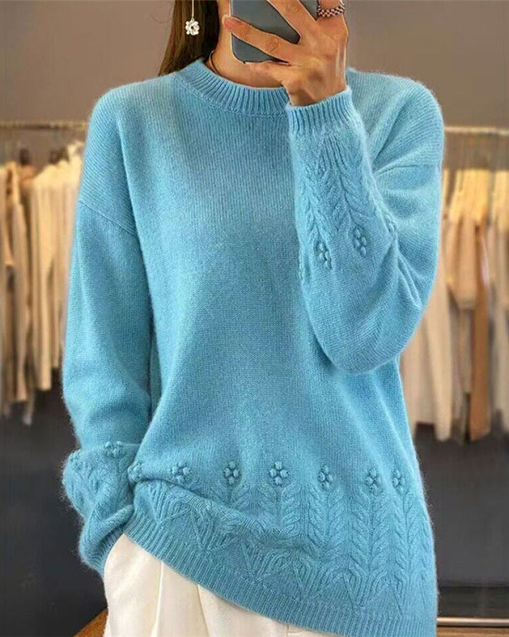 Drune | Einfarbig Passender Pullover Im Retro Stil