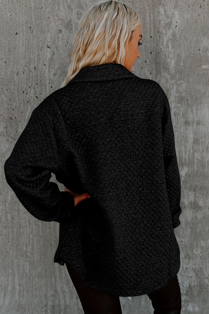 Drune | Leichtgewicht Gesteppte Hemdjacke Polyester Komfort und Stil