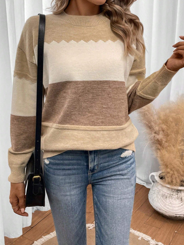 Drune | Cozy knit sweater in soft pastel colors