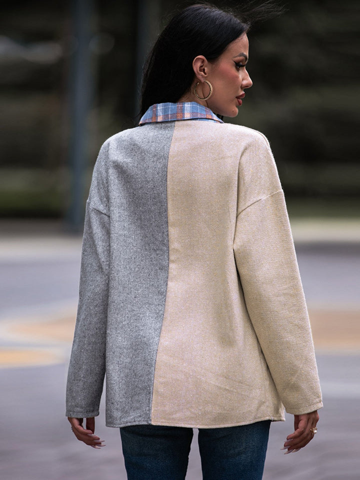 Drune | Karo Kontrast Drop Shoulder Shacket