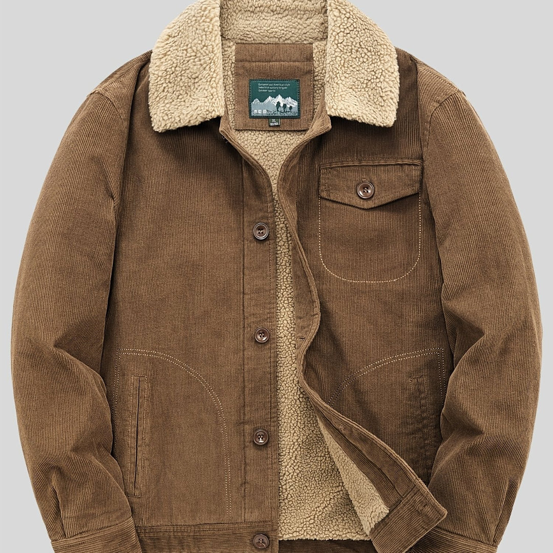 Drune | Herren Fleece-Weste mit Knöpfen Warm und Elegant