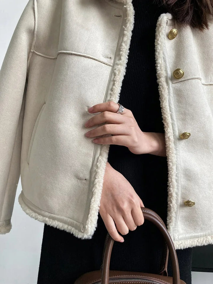 Drune | Eleganter Plüschmantel