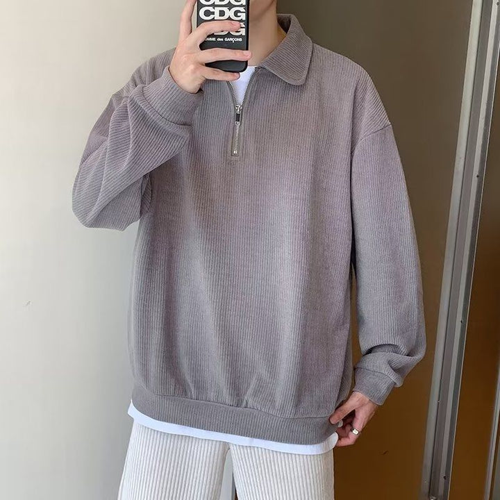Drune | Herrenpullover mit Revers