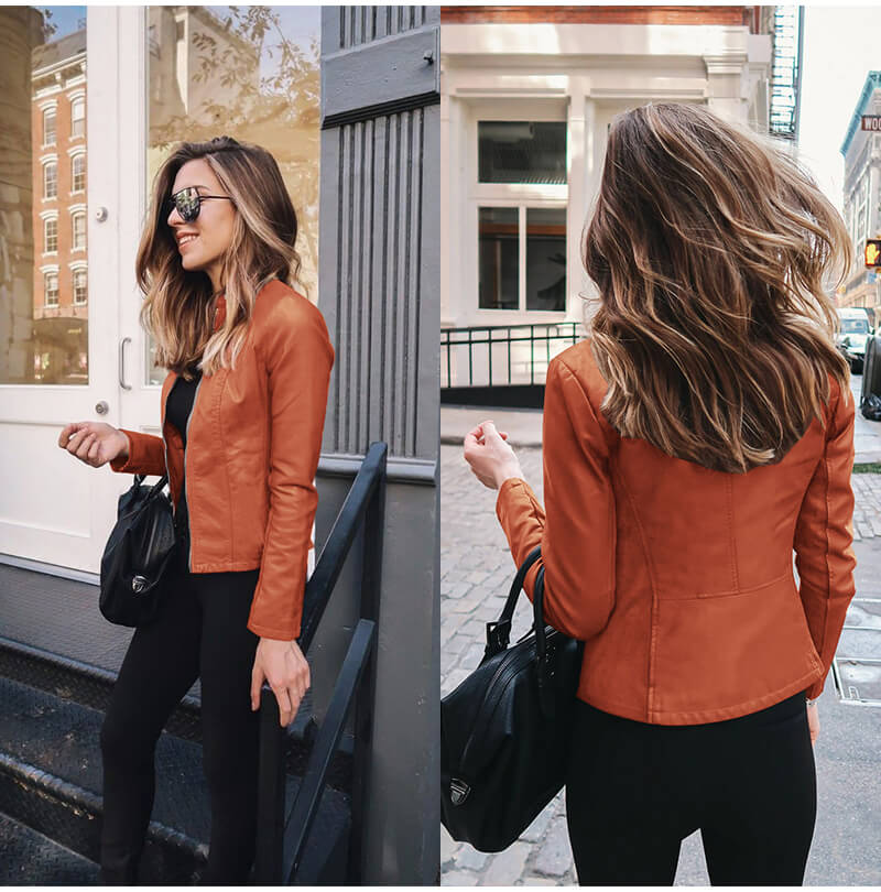 Drune | Elegant Italian leather biker jacket