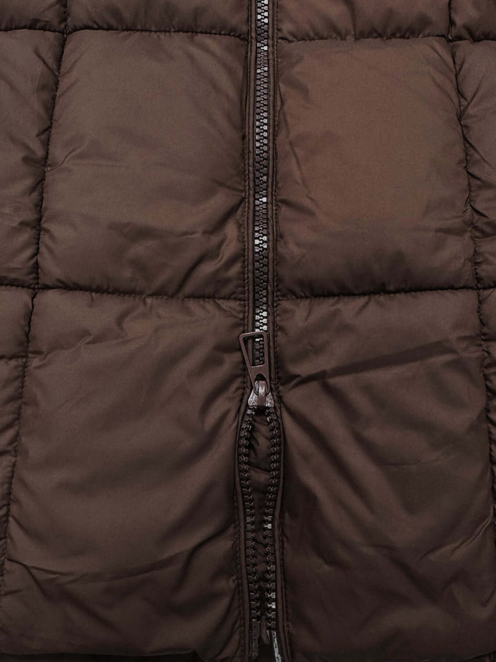 Drune | Frauen Lange Kapuzen-Winter-Pufferjacke