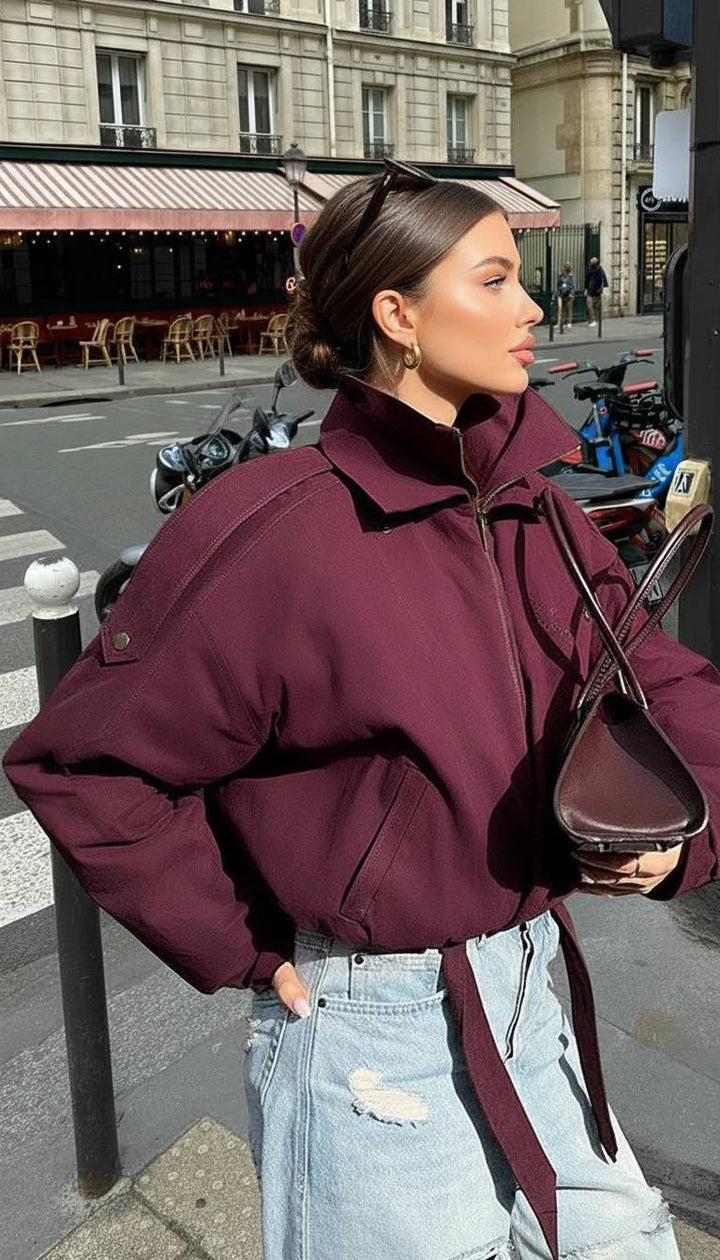 Drune | Locker Kurze Stehkragenjacke