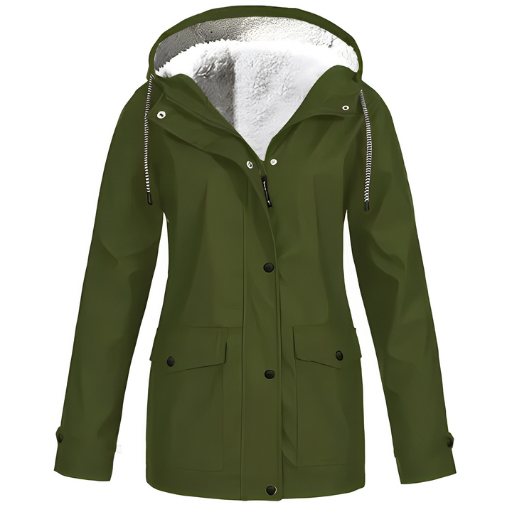 Drune | Damen-Regenjacke mit Fleecefutter