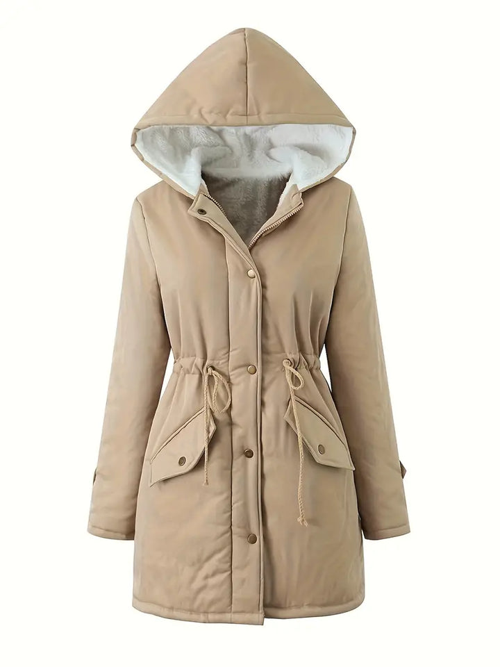 Drune | Gefütterte Parkajacke mit Kapuze Winddicht und Warm Praktisches Design