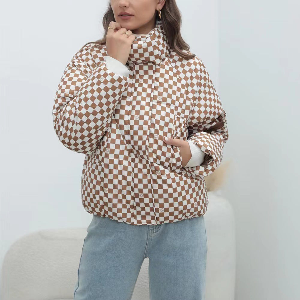 Drune | Women's quilted windbreaker with high collar