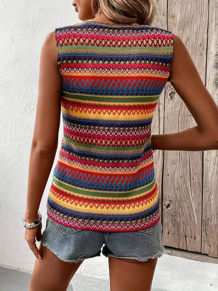 Drune | Bunt Gestreiftes Tanktop