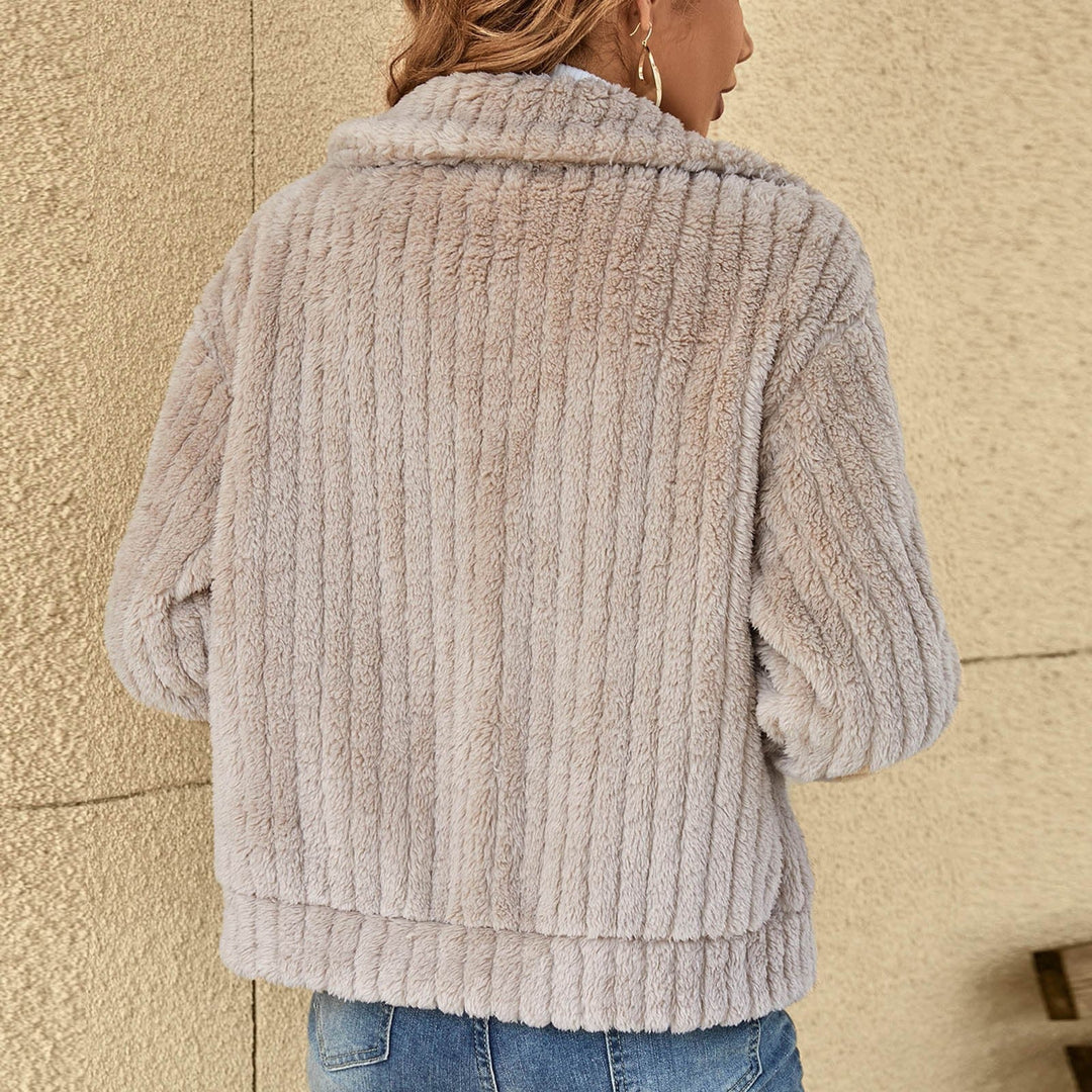 Drune | Gerippte Fleecejacke - Reißverschluss-Stil - Ultra-weich & warm - Lässige Winter-Schicht