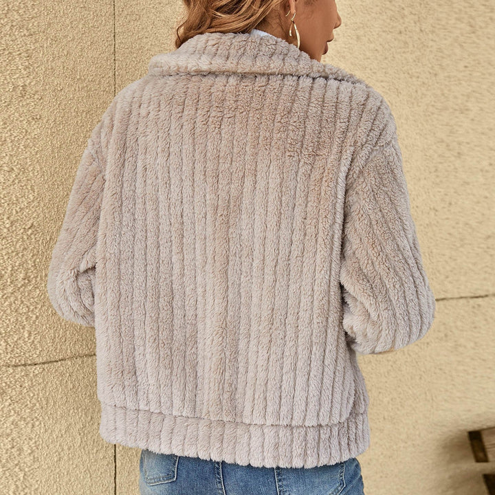 Drune | Gerippte Fleecejacke - Reißverschluss-Stil - Ultra-weich & warm - Lässige Winter-Schicht