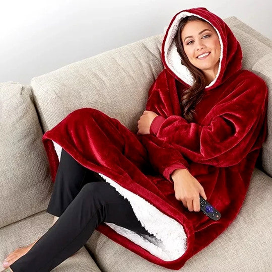 Drune | Weiches Kapuzenpullover-decke Polyester Bequem und Warm
