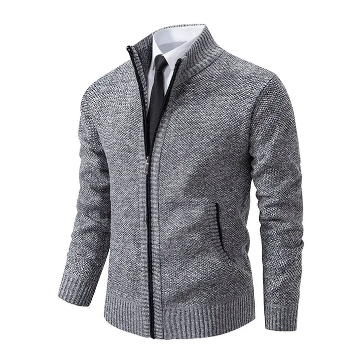 Drune | Klassischer Zip-Up Sweater-Jacke Cardigan