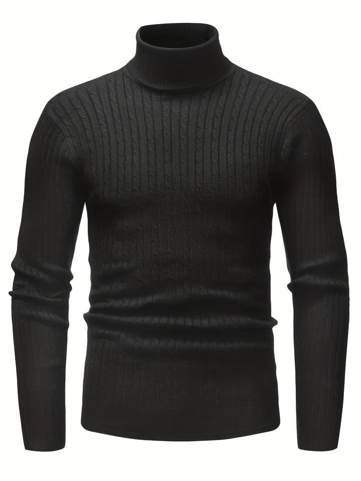 Drune | Kabelstrick Rollkragenpullover Weich und Warm Perfekt Für Herbst und Winter