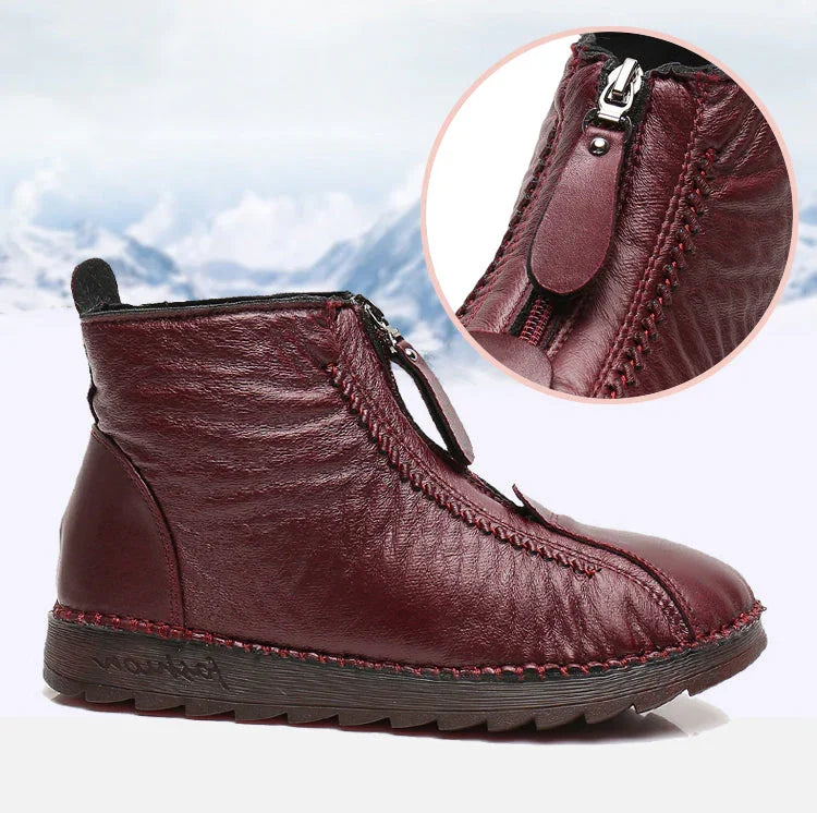 Drune | Damen Echtes Leder Rutschfeste Stiefeletten