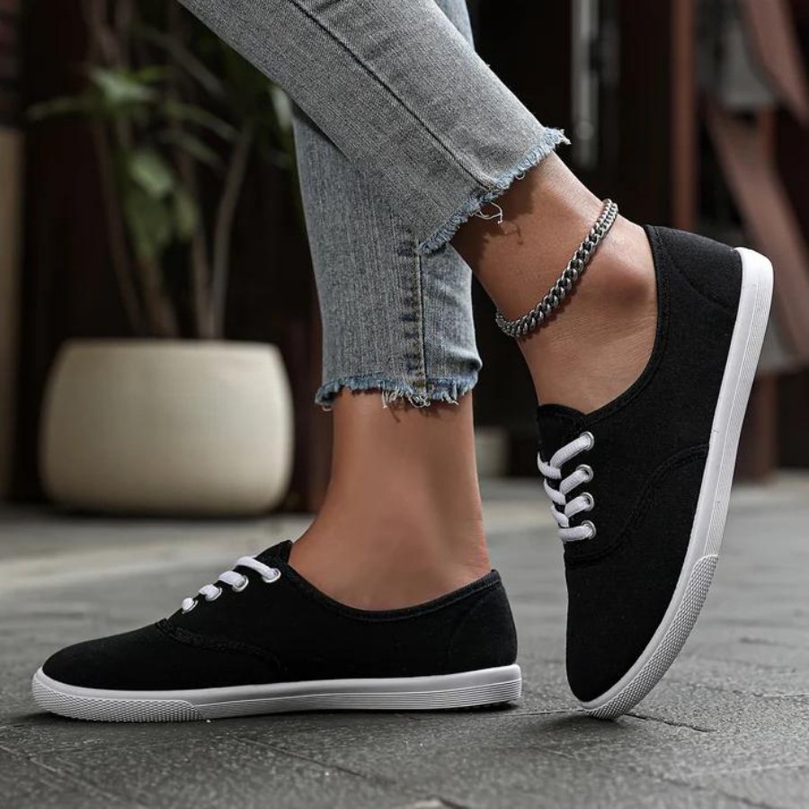 Leinenschuhe Weiß Klassisch Bequem