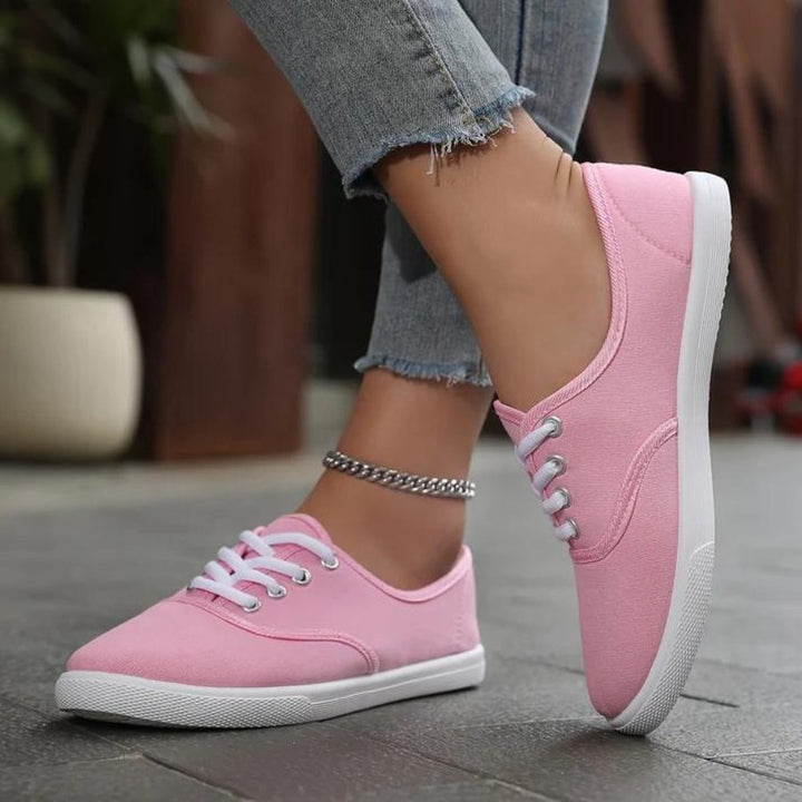 Leinenschuhe Weiß Klassisch Bequem