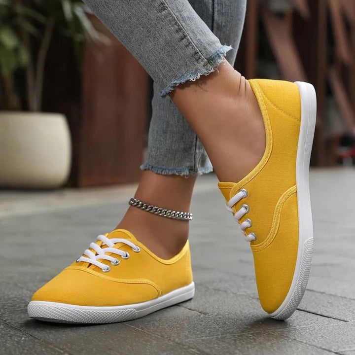 Leinenschuhe Weiß Klassisch Bequem