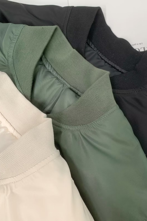 Drune | Kragen Verdickte Einseitige Flugjacke Baseballjacke