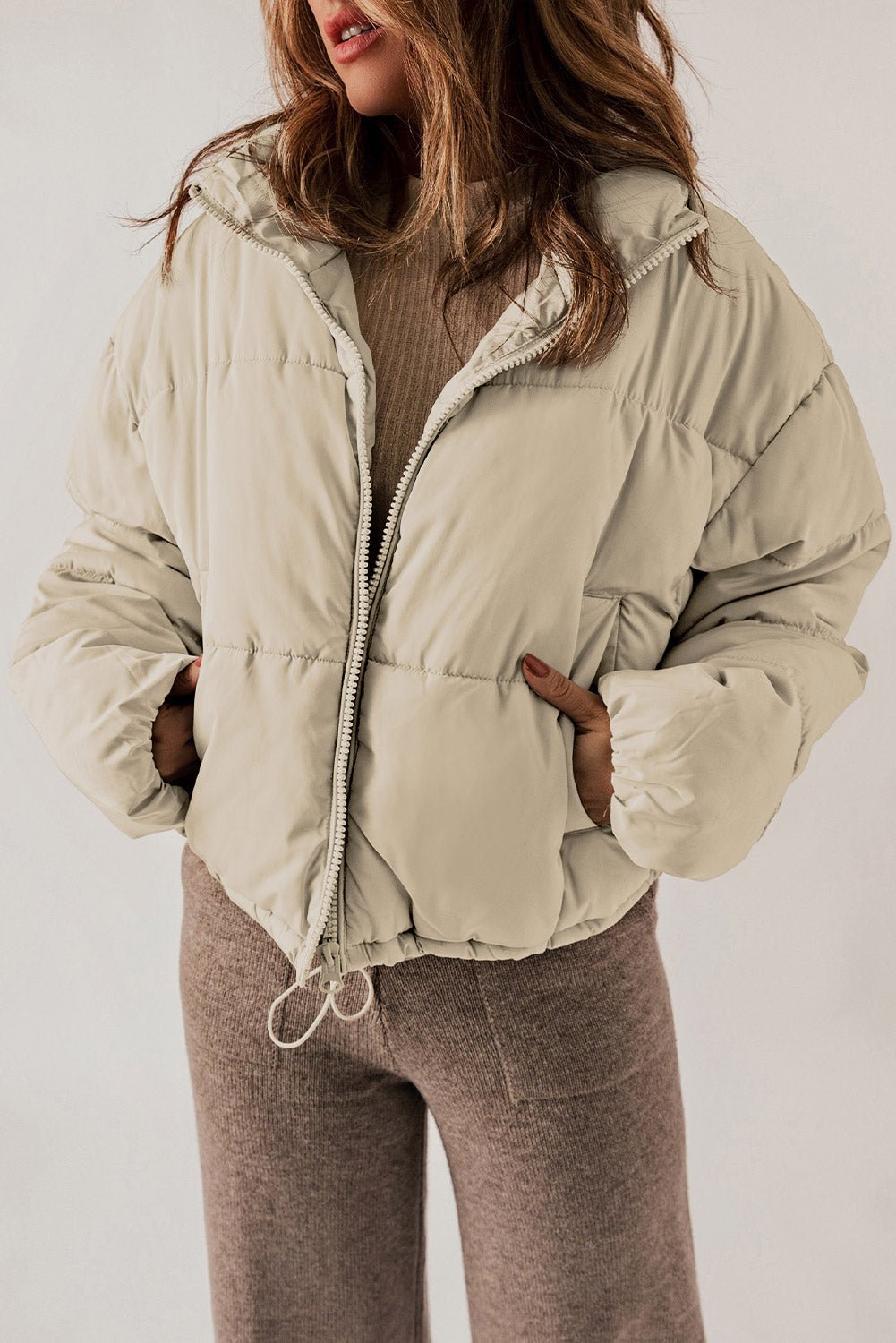 Drune | Puffer-Jacke - Hoher Kragen - Leichte Wärme - Winter Casual