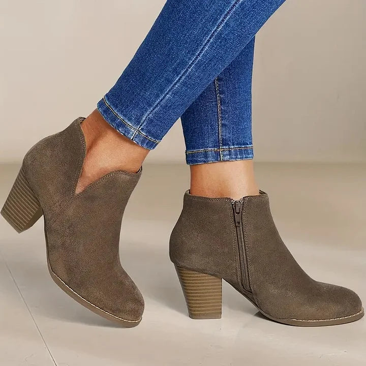 Drune | Damen Stiefeletten Mit Chunky Absatz