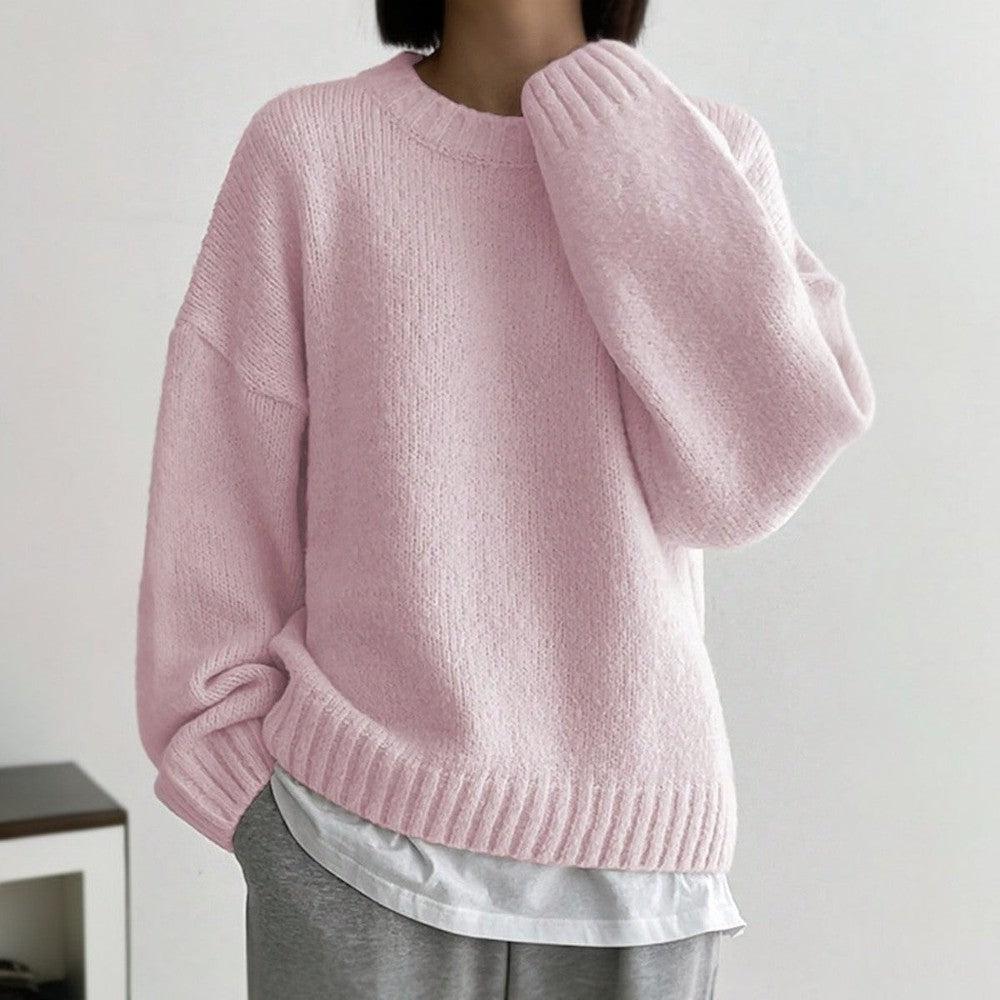 Drune | Chic Pink Einfarbige Bluse