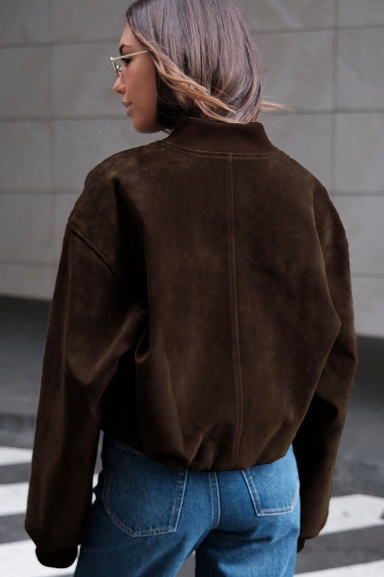 Drune | Fauxsuede Bomberjacke