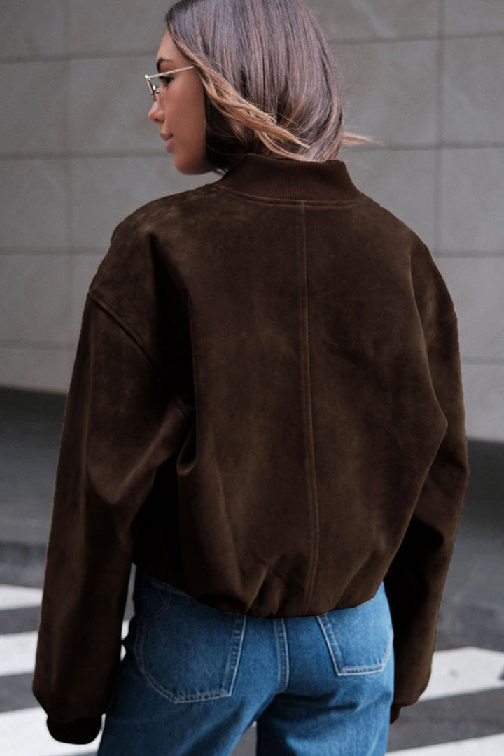 Drune | Fauxsuede Bomberjacke