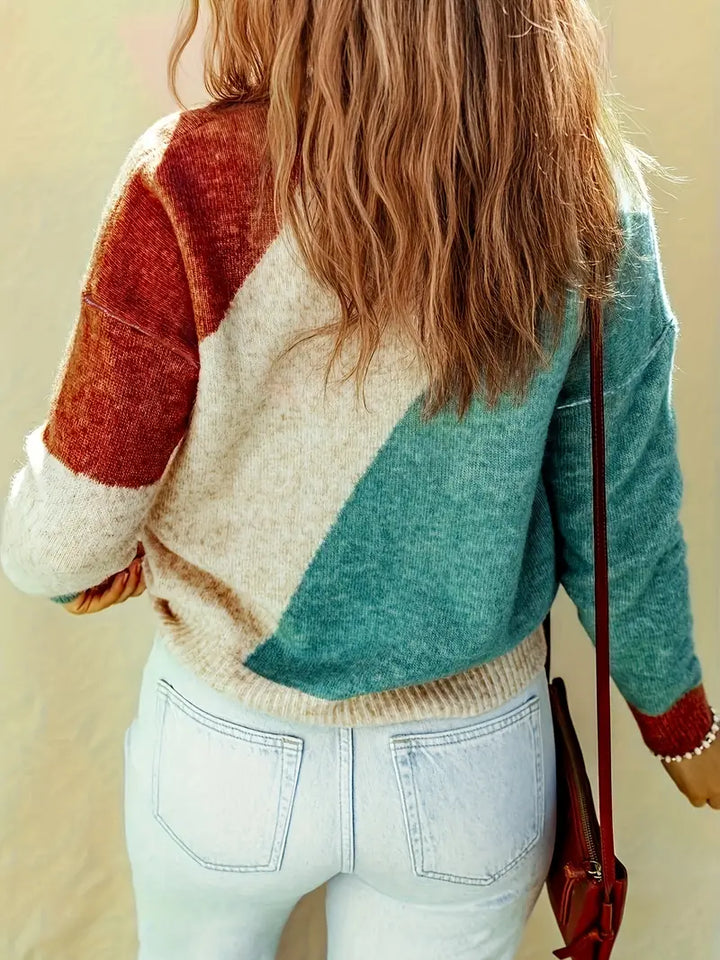 Drune | Farbblock Pullover
