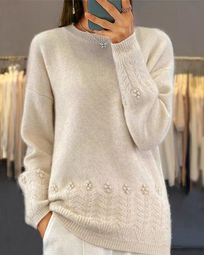 Drune | Einfarbig Passender Pullover Im Retro Stil