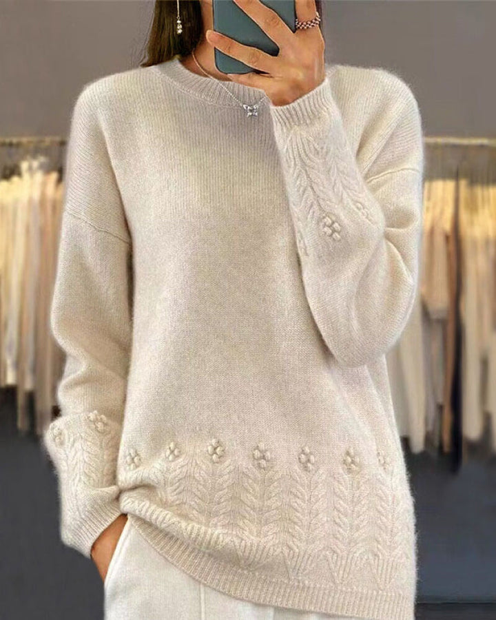 Drune | Einfarbig Passender Pullover Im Retro Stil