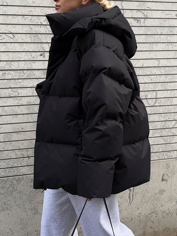 Drune | Multicolor Kapuzenpufferjacke