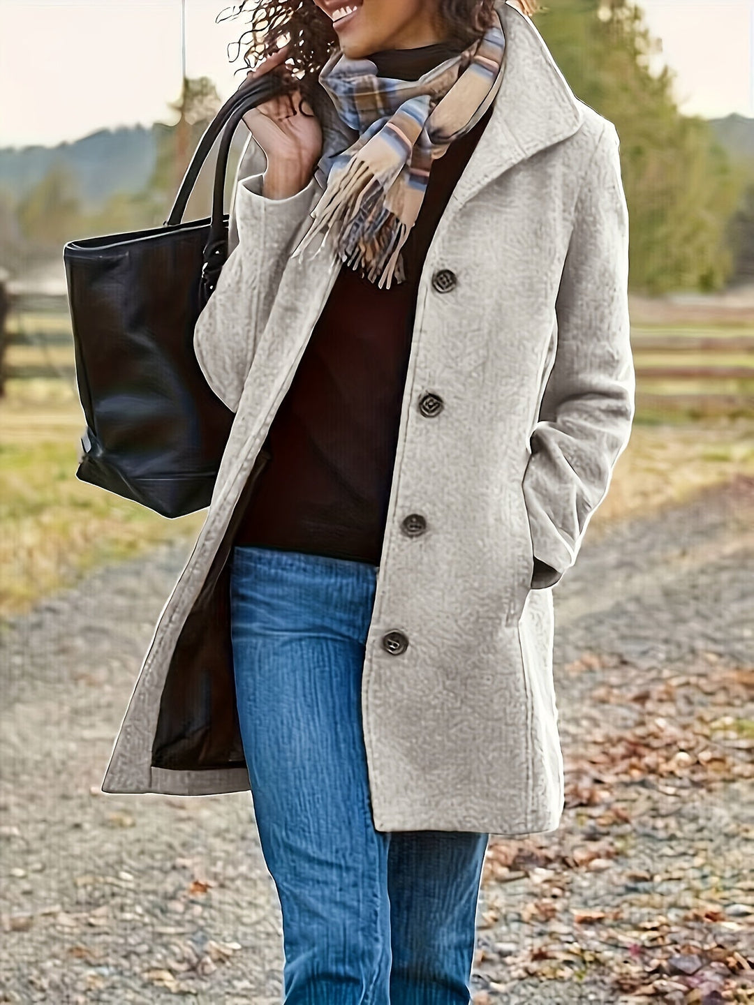 Drune | Plüschjacke Polyester Warm und Stilvoll
