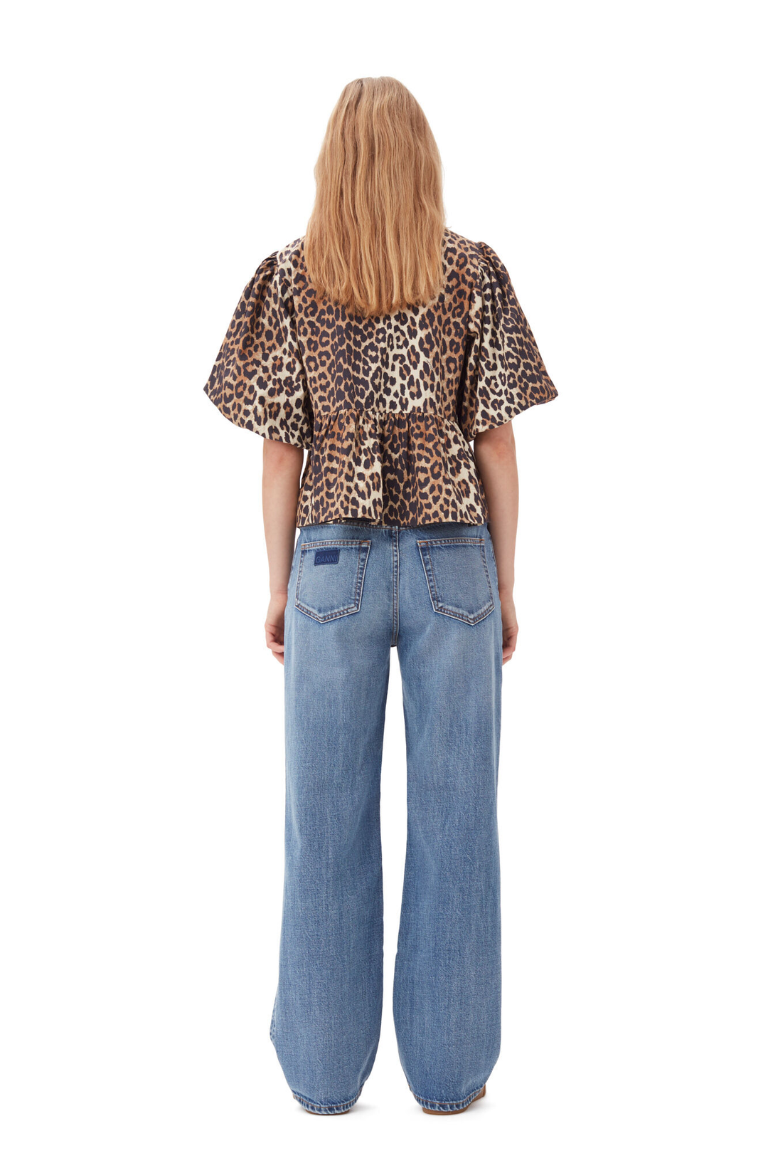 Drune | Bluse mit Puffärmeln und Schleifendetail für Damen