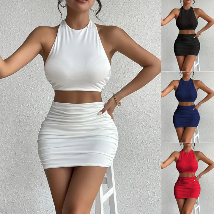 Drune | Ärmelloses Neck Tube Top Weste Hip Wrap Set