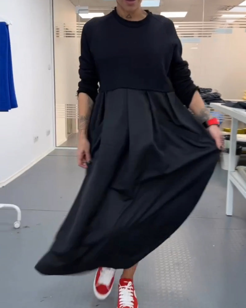 Drune | In Uni Farbe Freizeitkleid