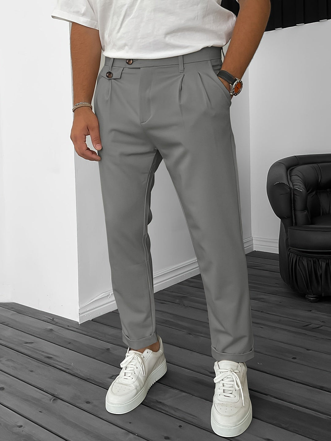 Drune | Stretch Herrenhose Für Geschäftliche Bankette